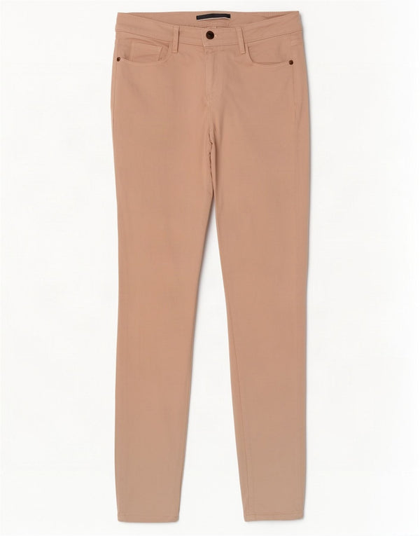 Massimo Dutti Womens Skinny Casual Trousers EU 38 Small W28 L29 Pink Cotton
