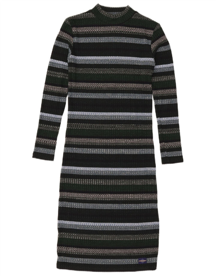 Superdry Dame Jumper Dress UK 8 Small Multicolored Striped