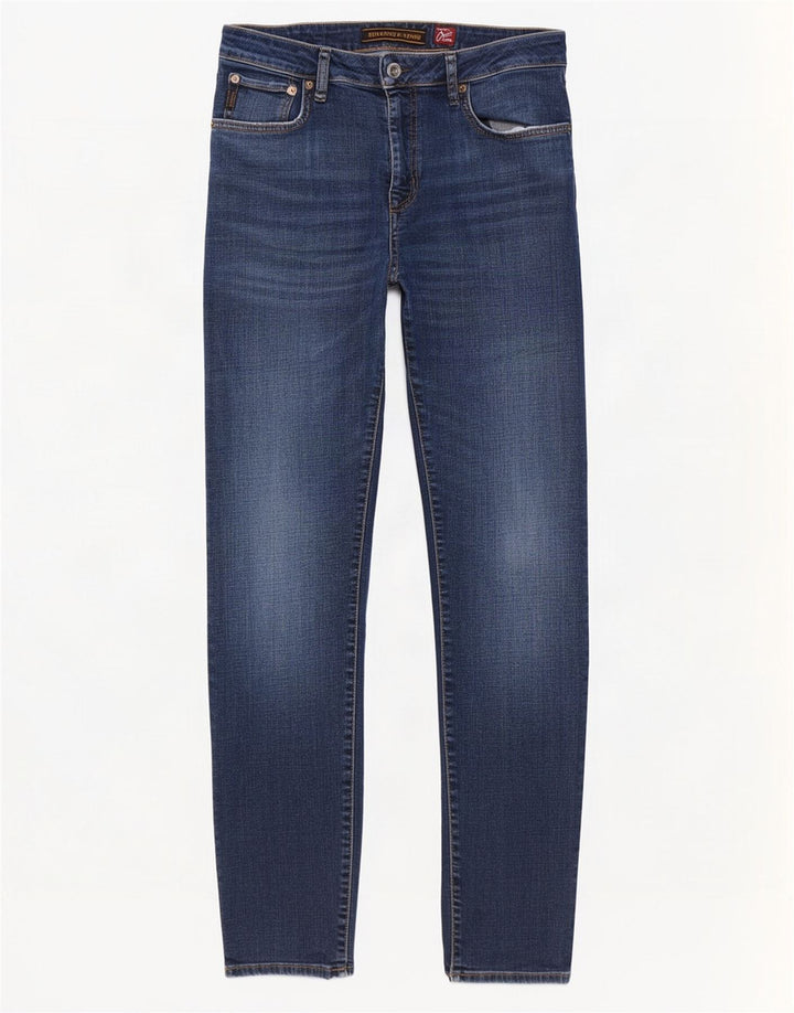 Superdry Slim Jeans til mænd W34 L32 blå bomuld