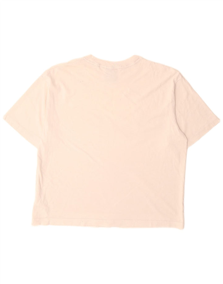 Nike herre Swoosh grafisk T-shirt top mellem hvid bomuld