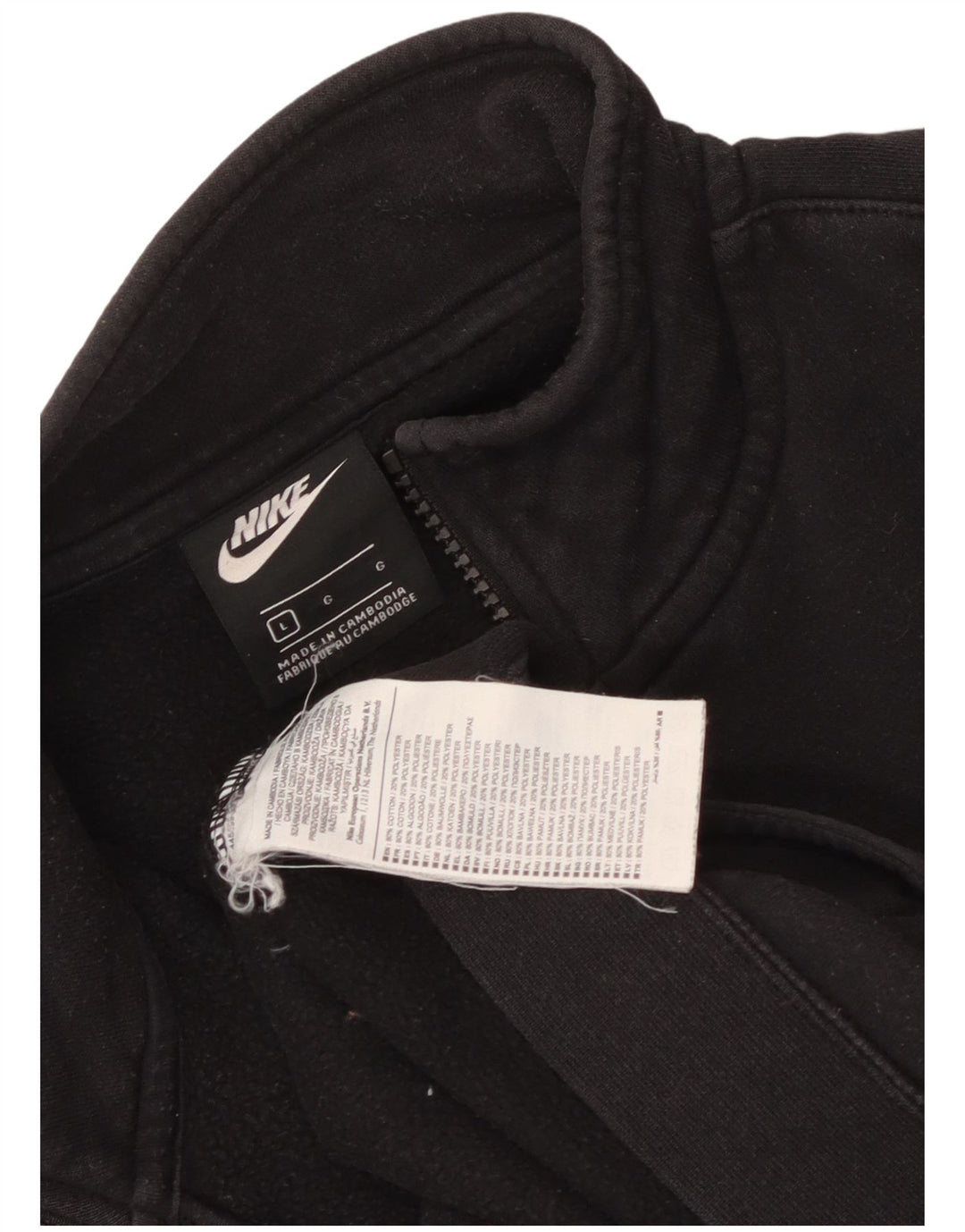 Nike træningsdragt til mænd, topjakke, stor sort bomuld