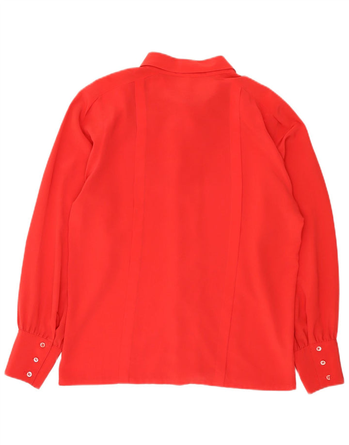 Icam Dame Skjorte Bluse IT 40 Lille Rød Polyester