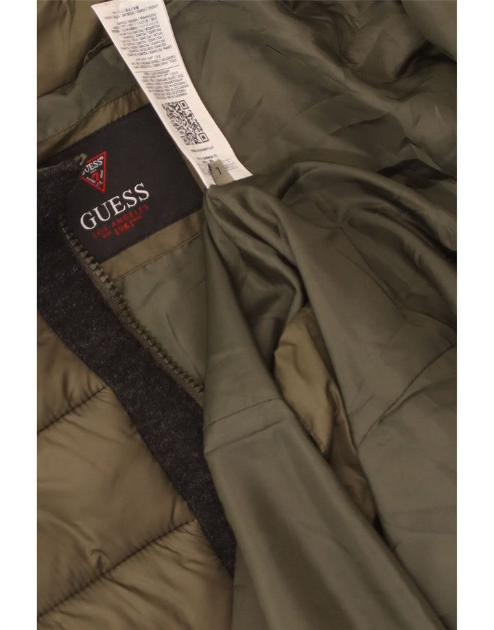 Guess Polstret frakke til mænd UK 40 Large Khaki Polyamid