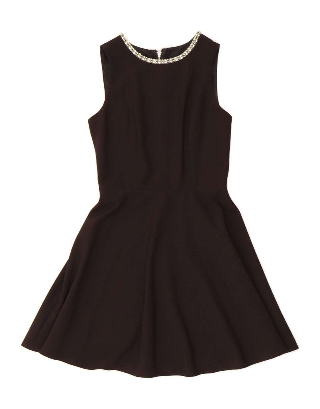 WAREHOUSE Womens Sleeveless A-Line Dress UK 8 Small  Black Polyester Vintage Warehouse and Second-Hand Warehouse from Messina Hembry 