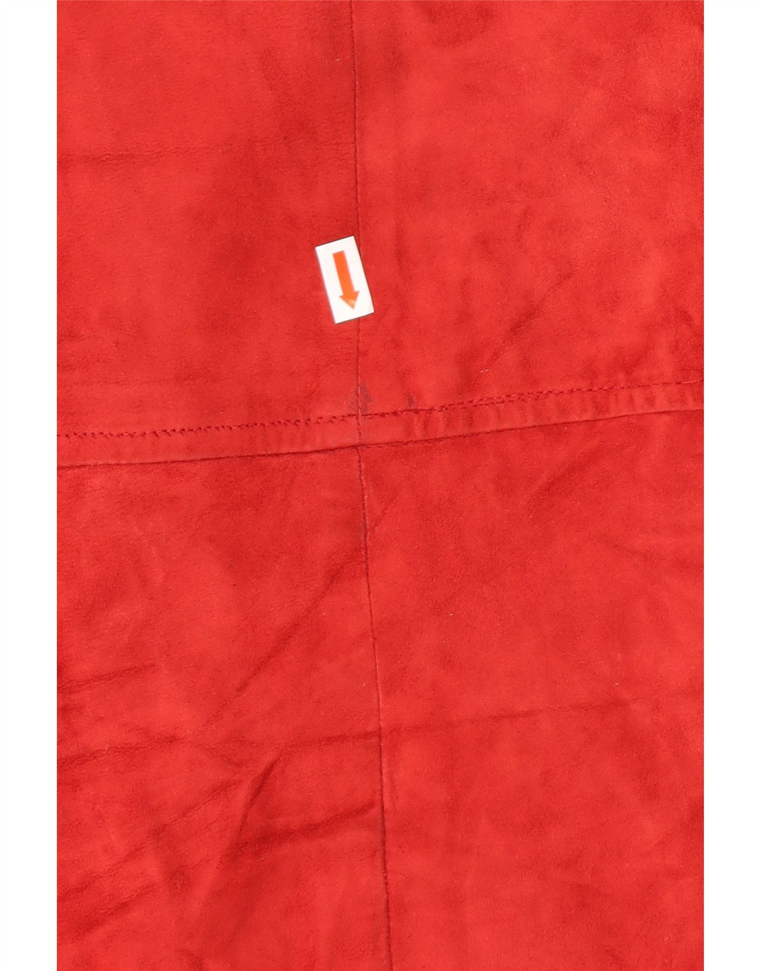 EMME Womens Suede Skirt W24 XS  Red Leather