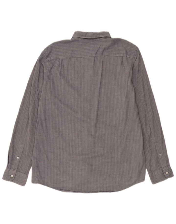 Jack Wills Herre Classic Fit skjorte Stor blå sildebensbomuld