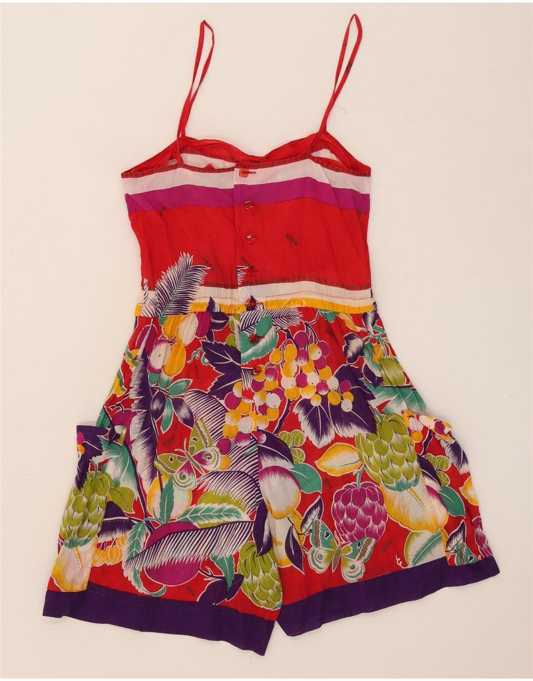 Oceano Dame Se Through Playsuit IT 42 Medium W30 L6 Multicolored Floral