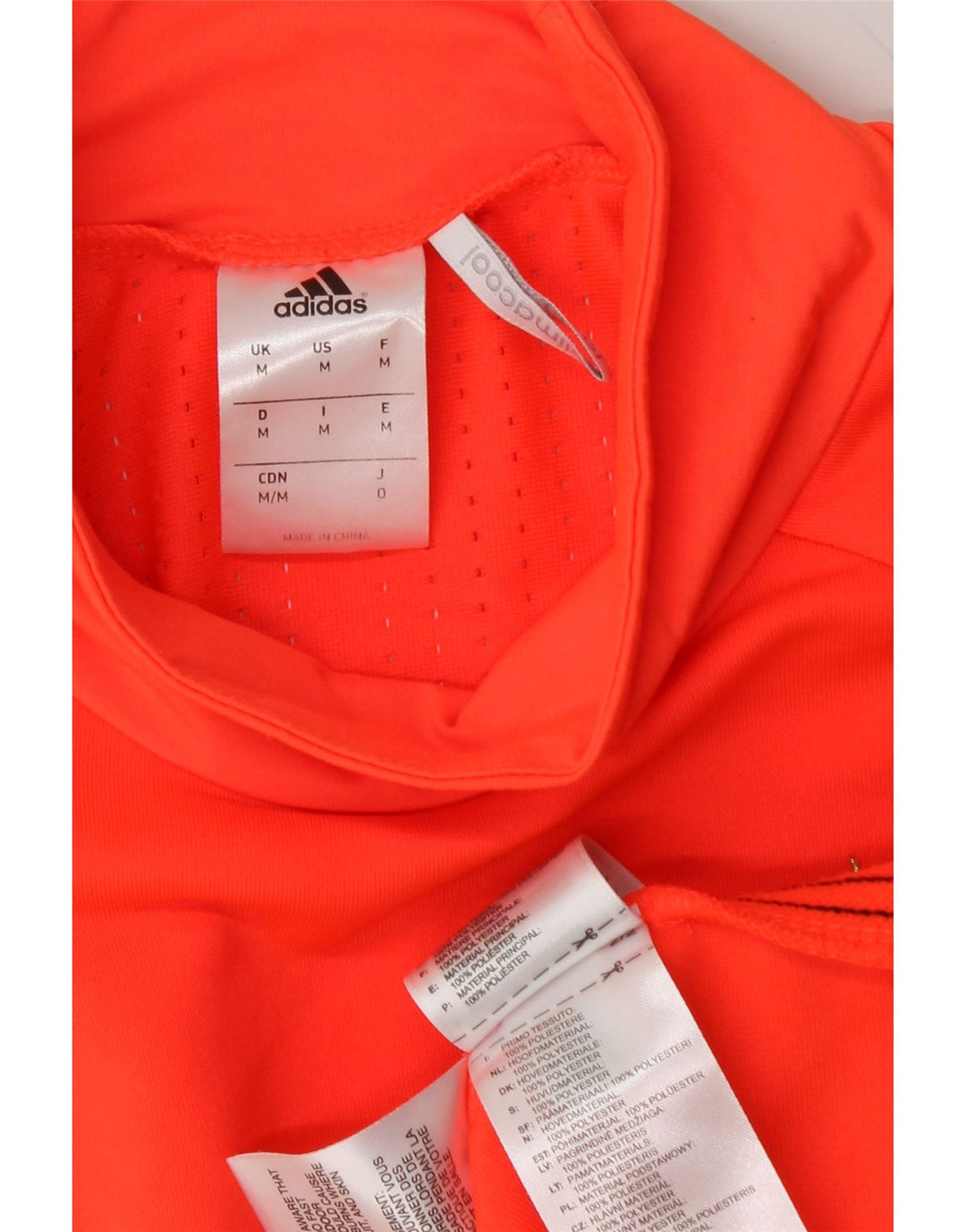 ADIDAS Herre FC Bayern Munchen Top Langærmet Medium Orange Polyester