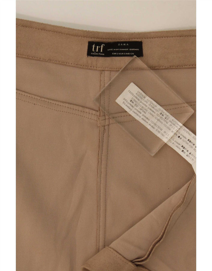 Zara Mini-nederdel til kvinder, lille W27 brun polyester