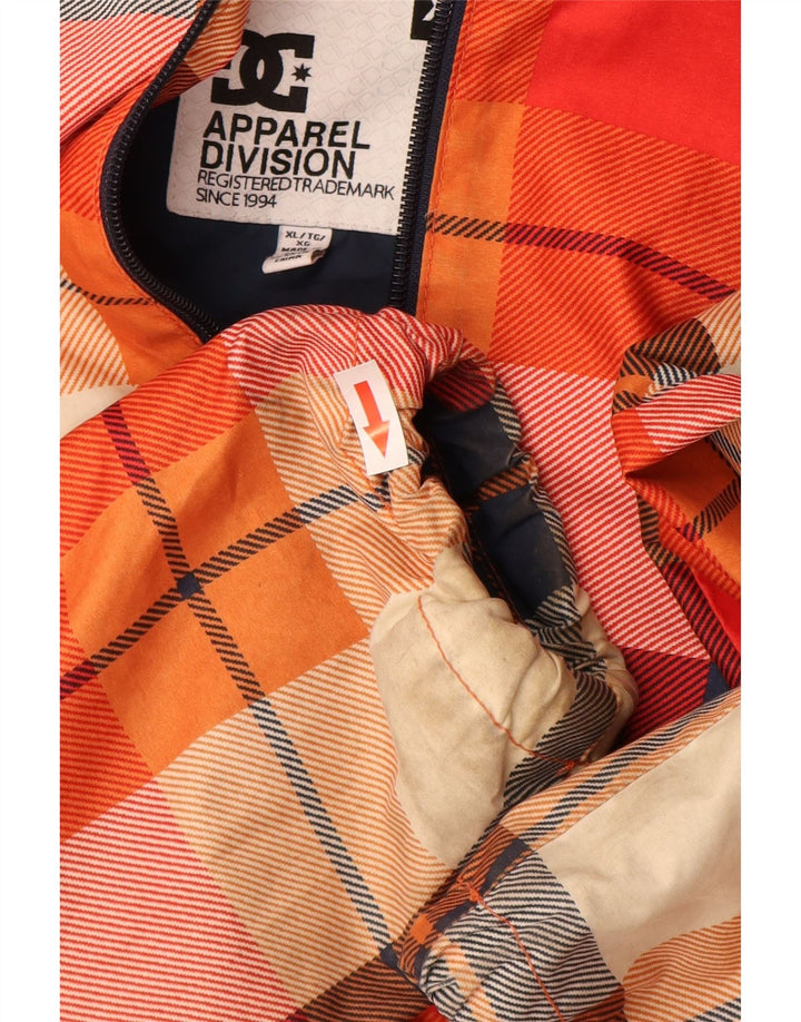 DC vindjakke med hætte til mænd UK 42 XL Flerfarvet ternet polyester