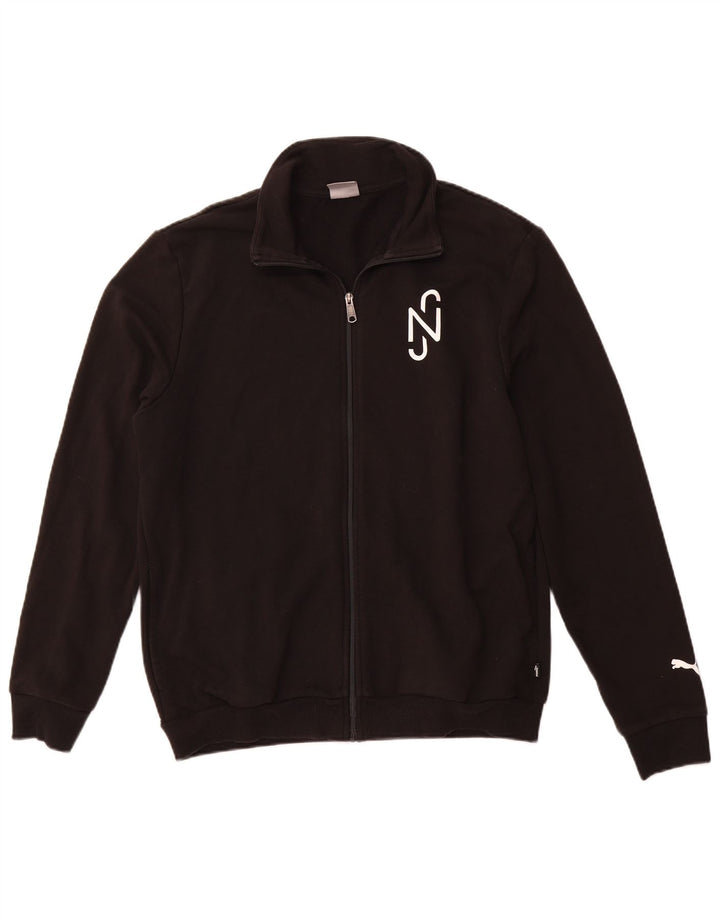 PUMA Grafisk træningsdragt til mænd, topjakke, stor sort