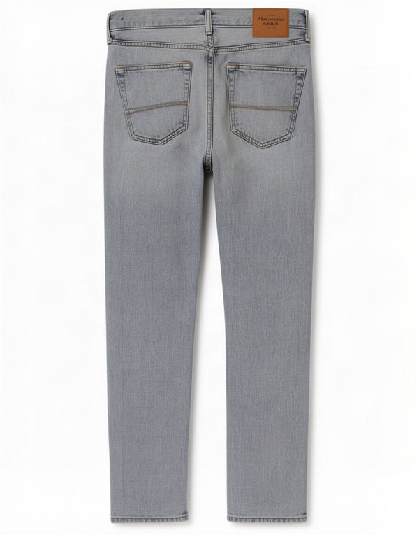Abercrombie & Fitch Straight Jeans til mænd W31 L30 Blå Bomuld