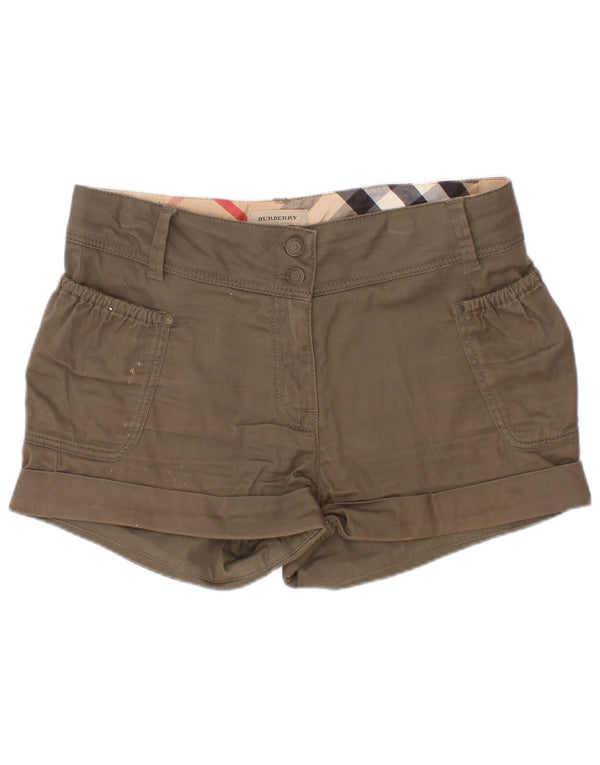 Burberry Girls Casual Shorts 11-12 år W24 Khaki Bomuld