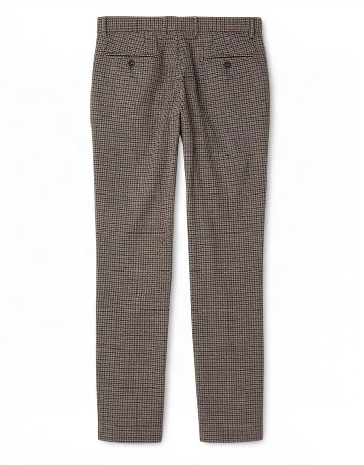 Benetton Lige jakkesæt til mænd IT 48 Medium W34 L34 Grå Houndstooth