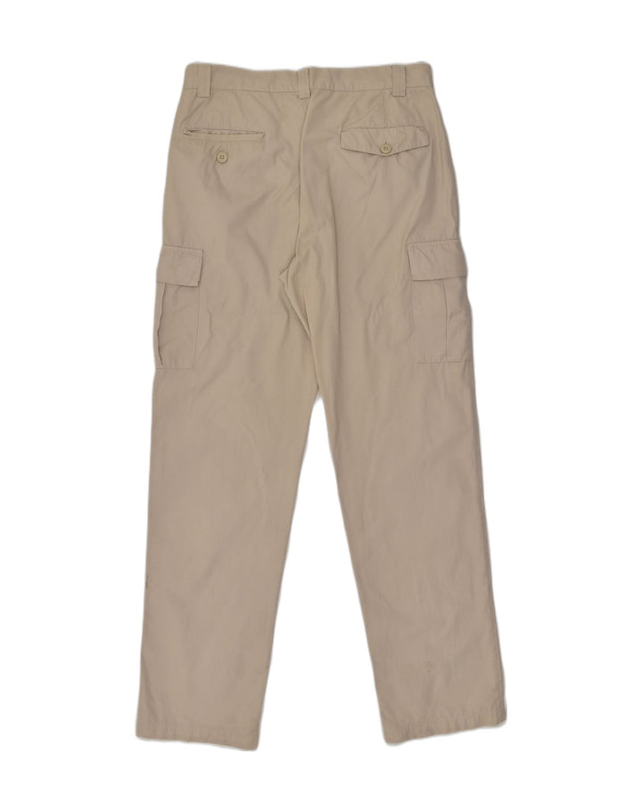 RIFLE Mens Straight Cargo Trousers W33 L34 Beige Cotton | Vintage Rifle | Thrift | Second-Hand Rifle | Used Clothing | Messina Hembry 