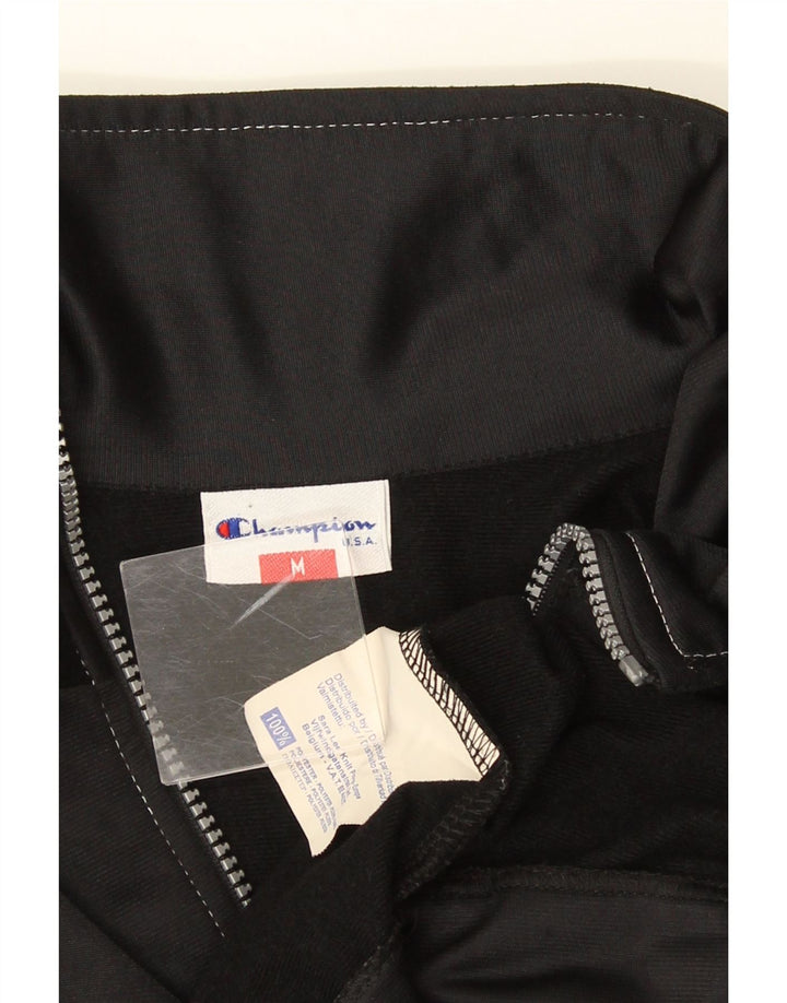 Champion Herre grafisk træningsdragt Topjakke Medium Sort Polyester