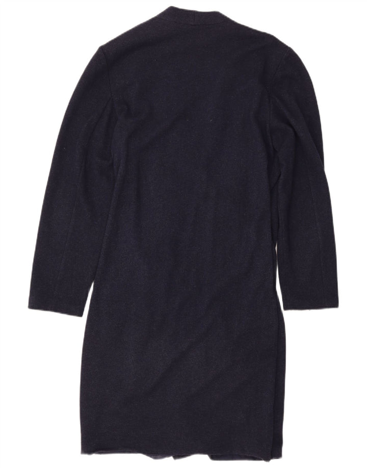Gianfranco Ferre Dame Langærmet Skift Kjole UK 14 Medium Navy Blue