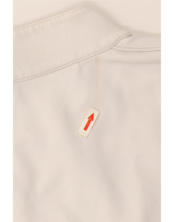 ASICS træningsdragt topjakke til kvinder UK 14 Stor hvid polyamid