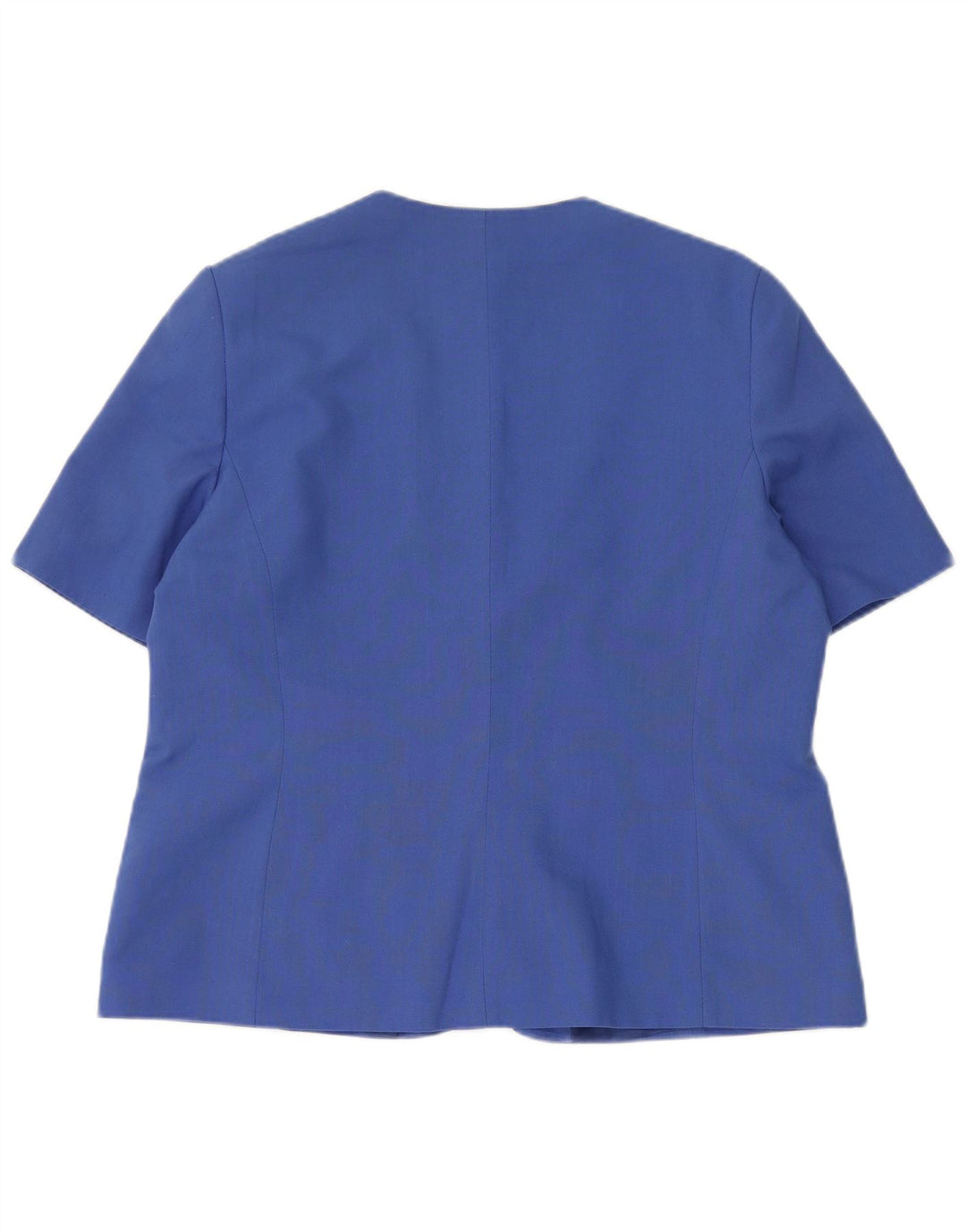 PAUL SEPARATES Womens 1 Button Short Sleeve Blazer Jacket UK 18 XL Blue