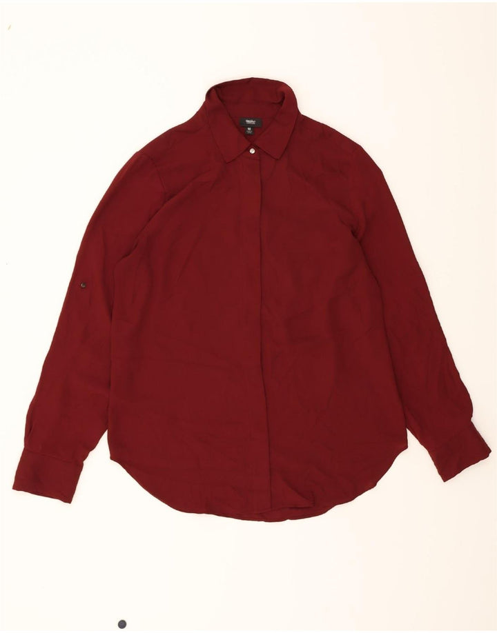 MOSSIMO Womens Shirt Blouse UK 14 Medium Red Polyester Vintage Mossimo and Second-Hand Mossimo from Messina Hembry 