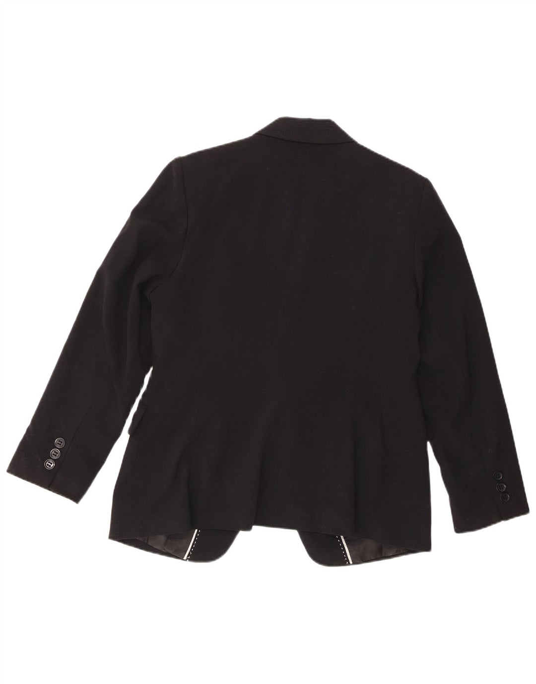 Marks & Spencer Dame 1-knaps blazerjakke UK 16 Stor sort polyester