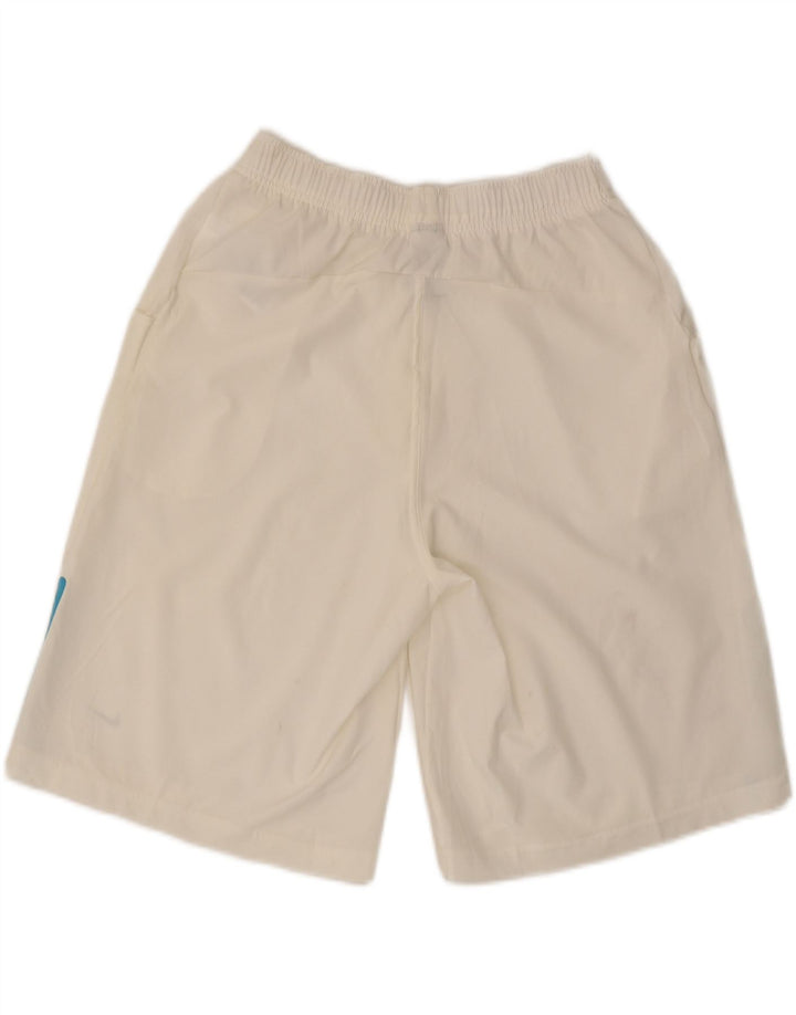 NIKE Boys Sport Shorts 13-14 Years XL Off White Polyester