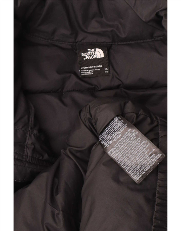 The North Face Polstret hættejakke til kvinder UK 18 XL sort polyester