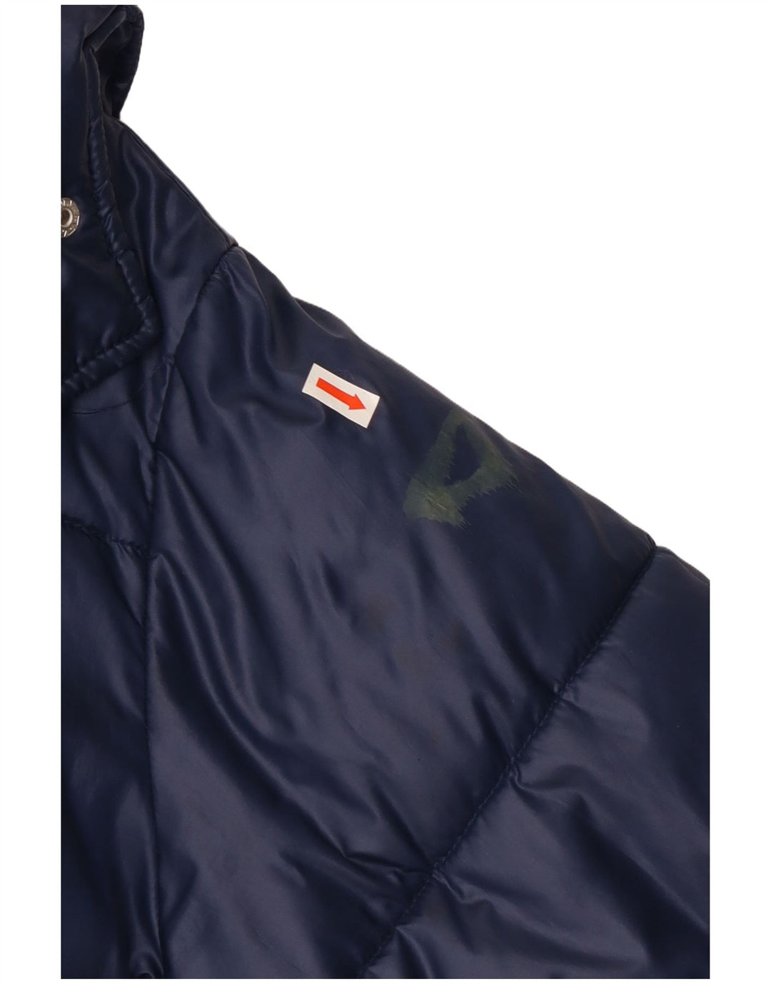 Fila Dame Oversized grafisk polstret jakke UK 6 XS Navy Blue Polyester