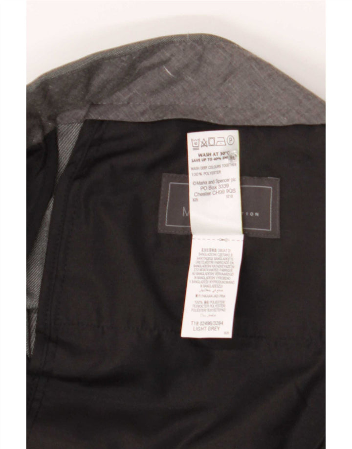 Marks & Spencer Herre Regular Fit Suit Bukser W36 L29 Grå polyester