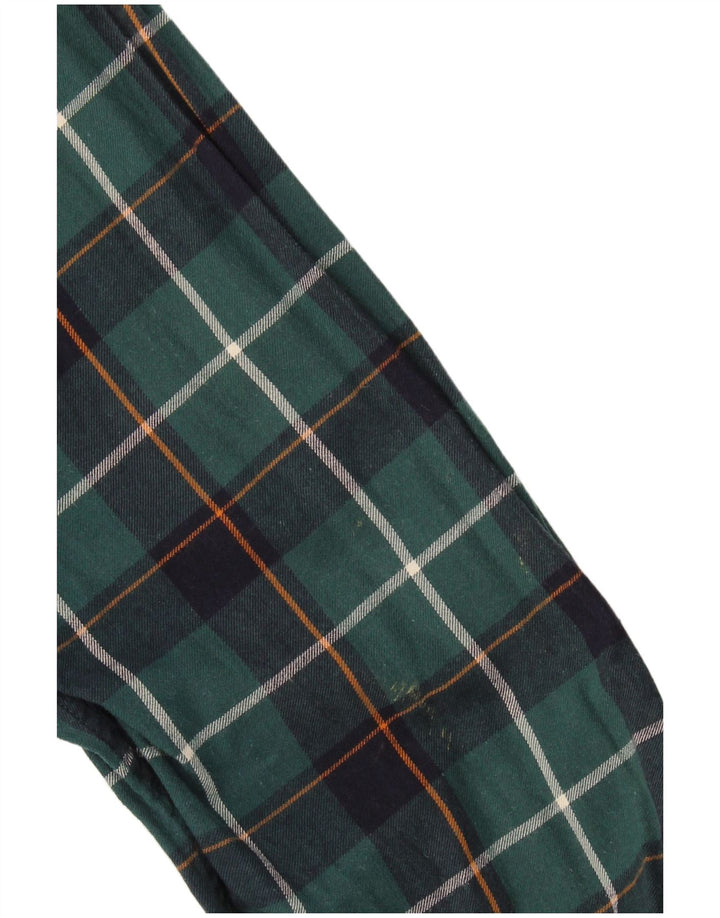 Carrera Herre Regular Fit Flanellskjorte 2XL Grøn ternet bomuld