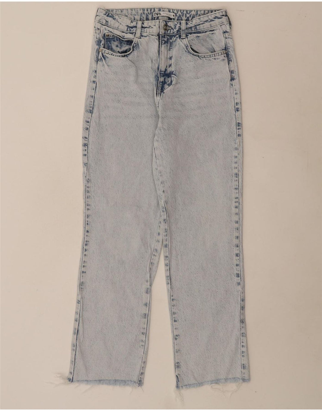 ZARA Womens Straight Jeans EU 38 Small W28 L29 Blue Vintage Zara and Second-Hand Zara from Messina Hembry 