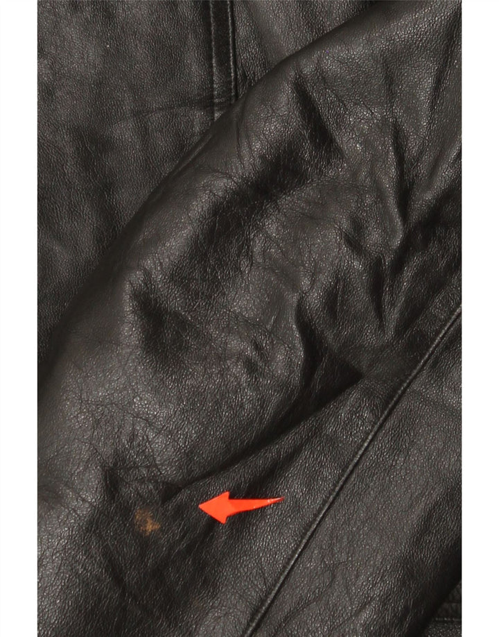 Indios Herre Læderjakke IT 52 XL Sort Læder