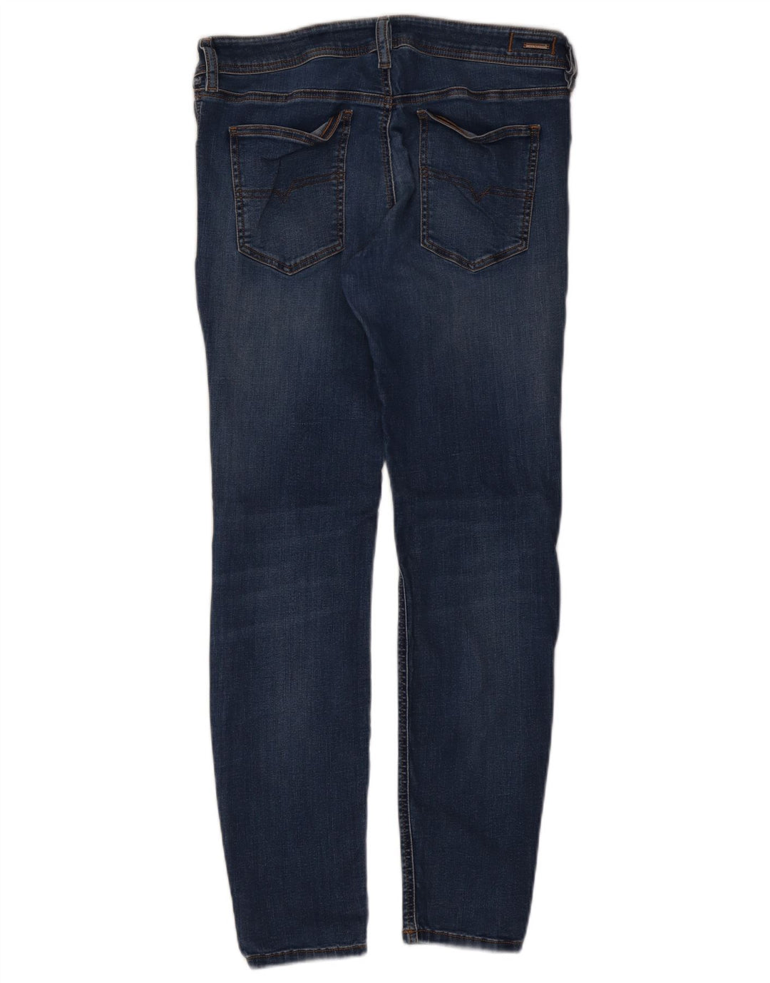 Diesel Dame Skinny Jeans W34 L29 Blå Bomuld