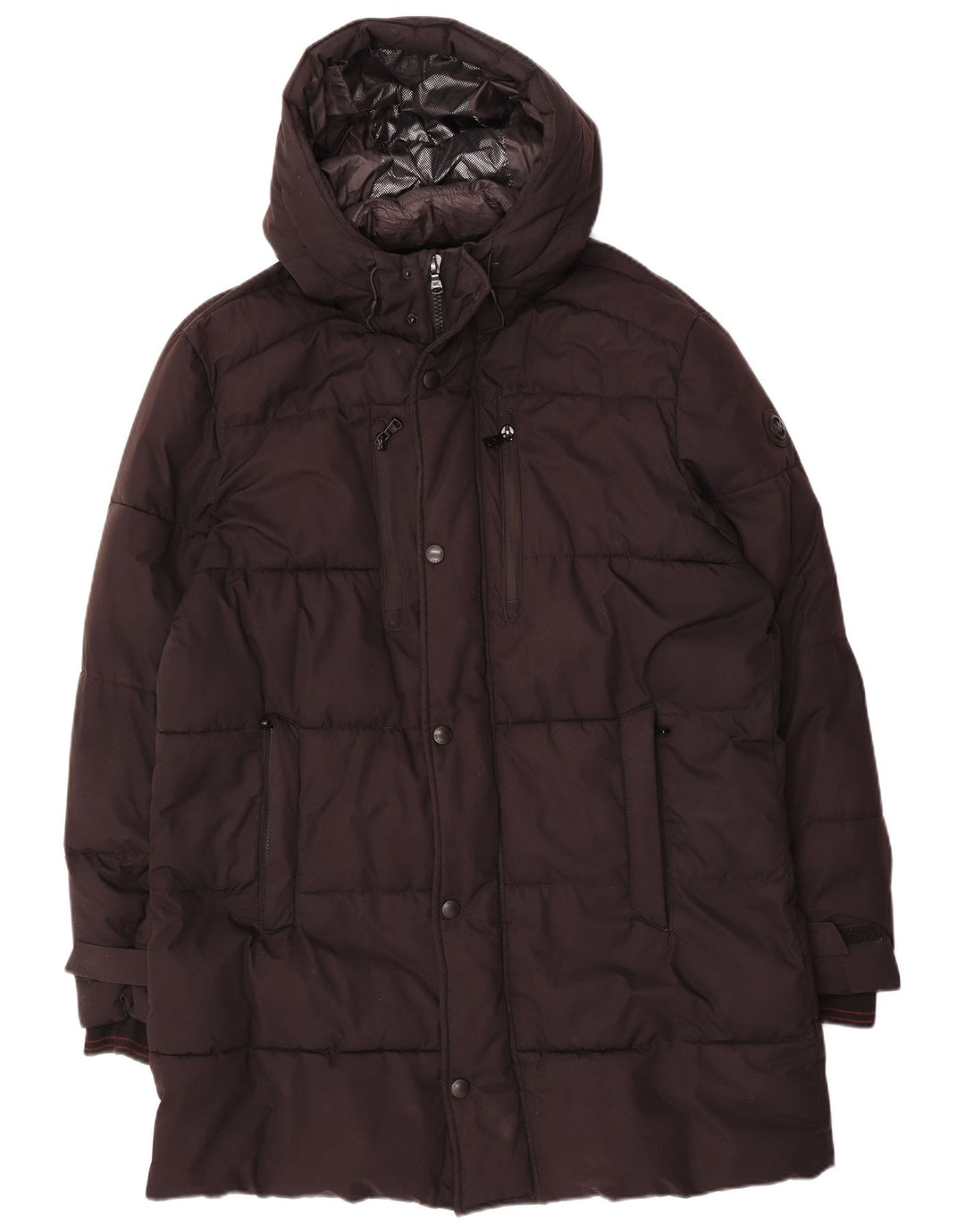 Michael Kors Herre Hooded Polstret Frakke UK 40 Large Black Polyester