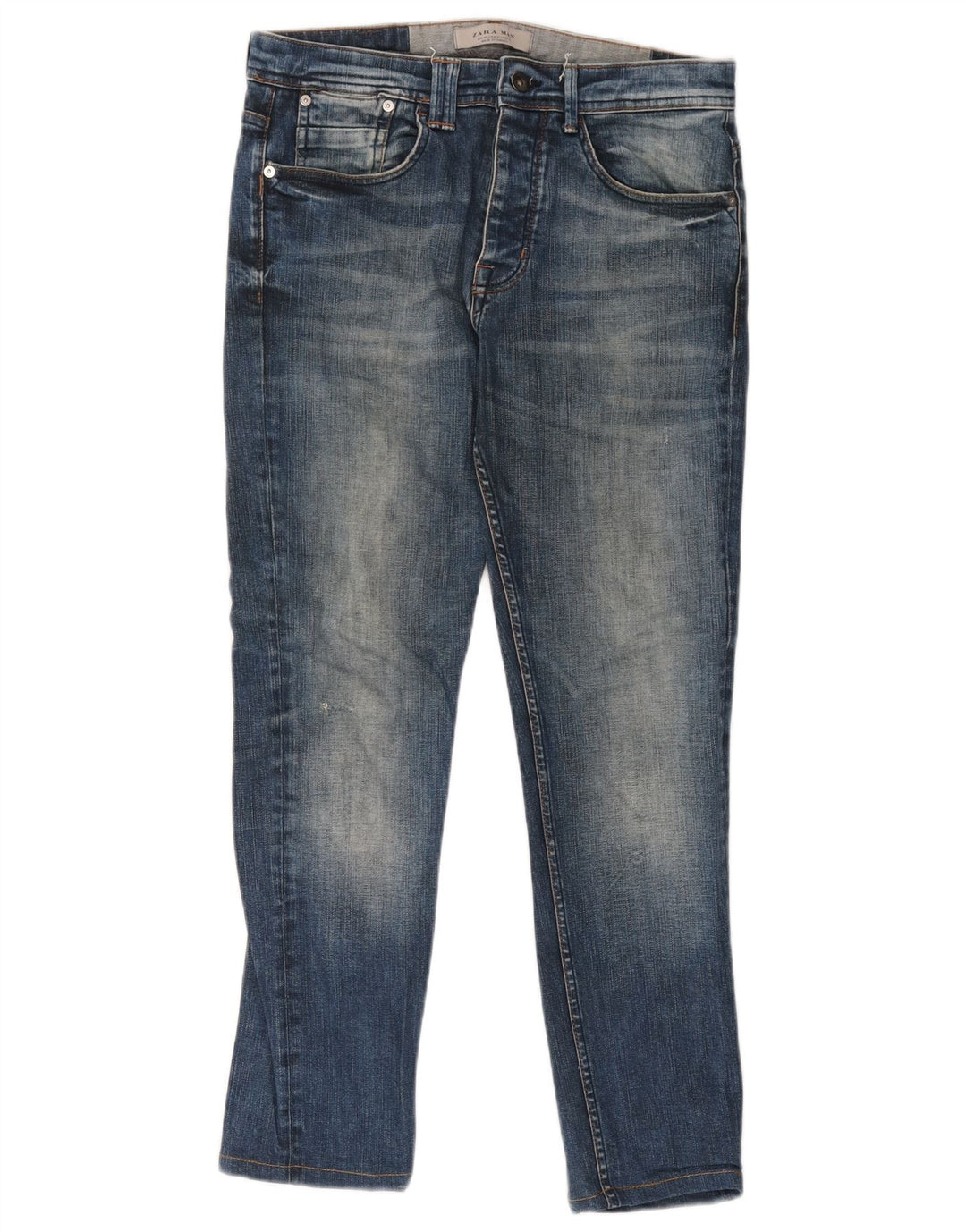 Zara Herre Skinny Jeans EU 40 Medium W31 L27 Blå