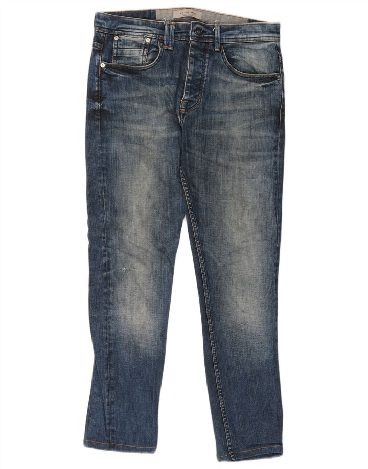 Zara Herre Skinny Jeans EU 40 Medium W31 L27 Blå
