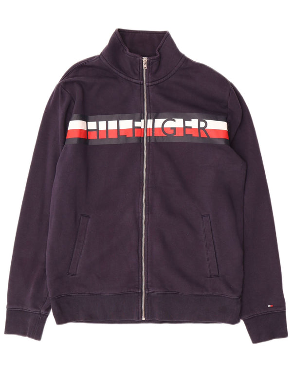 Tommy Hilfiger Herre grafisk træningsdragt Topjakke 2XL Navy Blue Colourblock