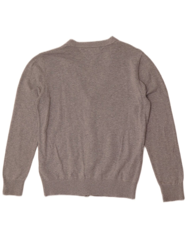Tommy Hilfiger drenge cardigan sweater 13-14 år grå flækket bomuld