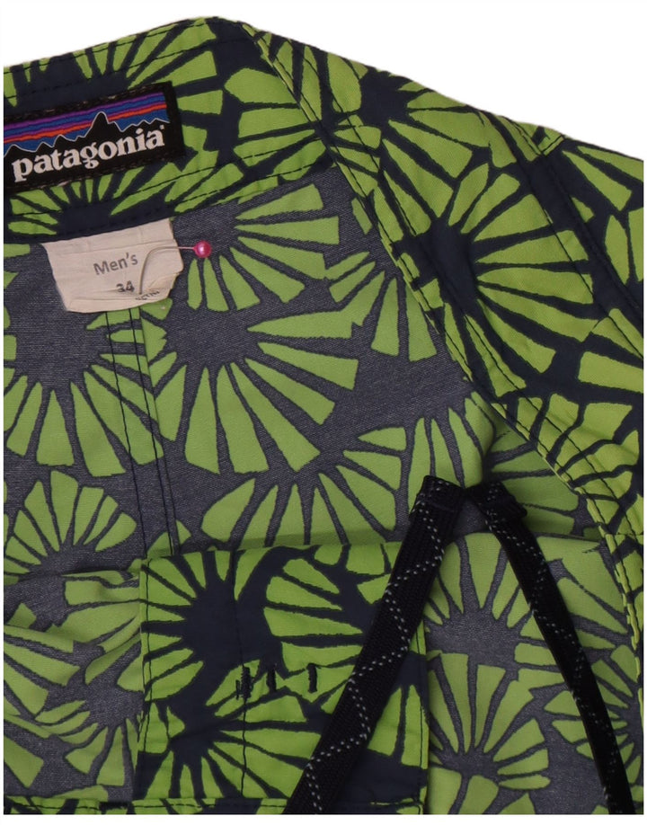 Patagonia Badeshorts til mænd store marineblå blomster