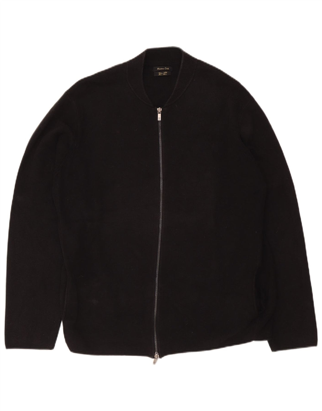 Massimo Dutti Herre Cardigan Sweater 2XL Sort Bomuld