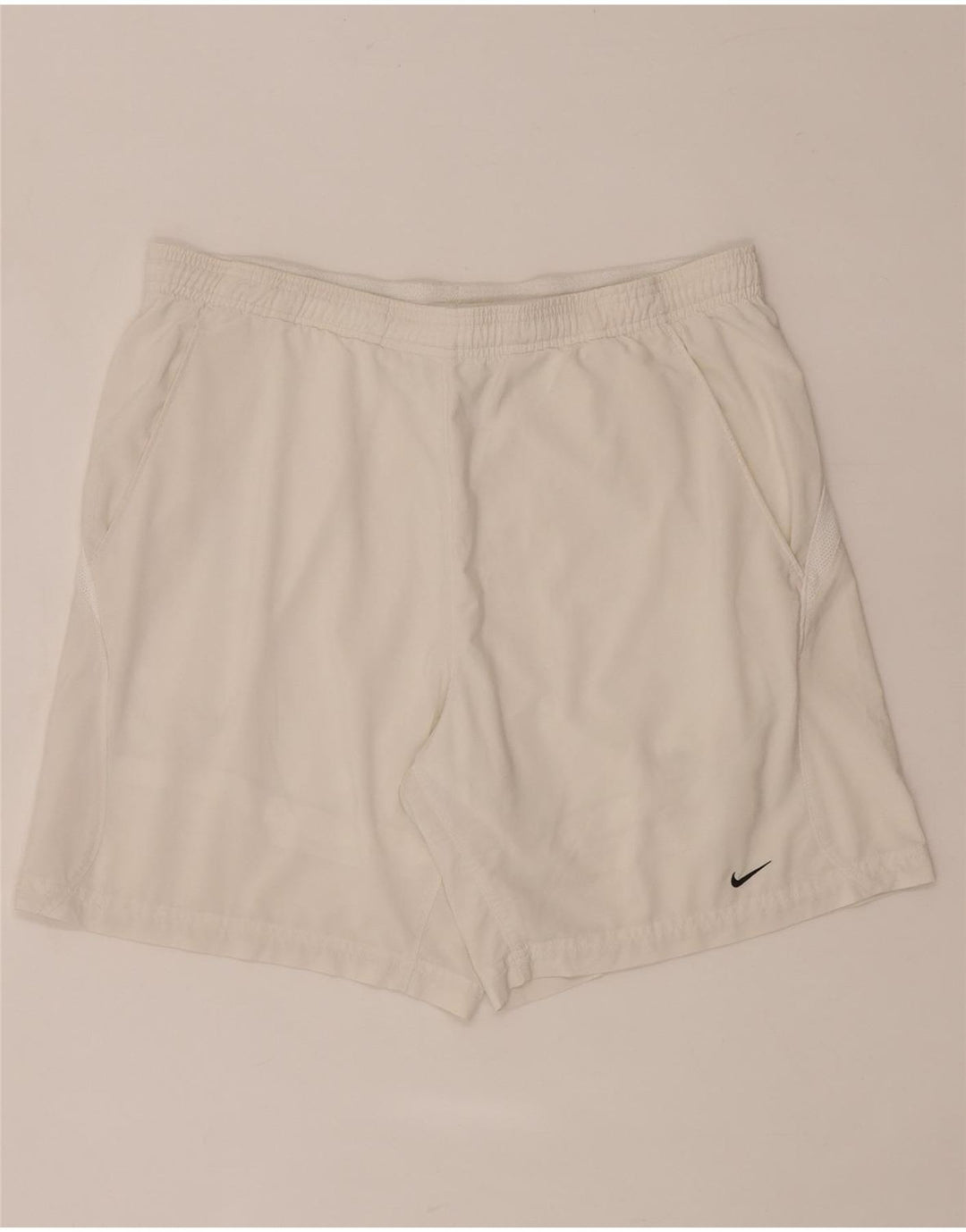 Nike Herre Fit Dry Sports Shorts Medium White Polyester