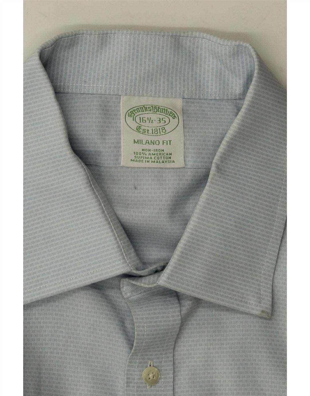 BROOKS BROTHERS Herreskjorte str. 16 1/2 Stor blåstribet bomuld