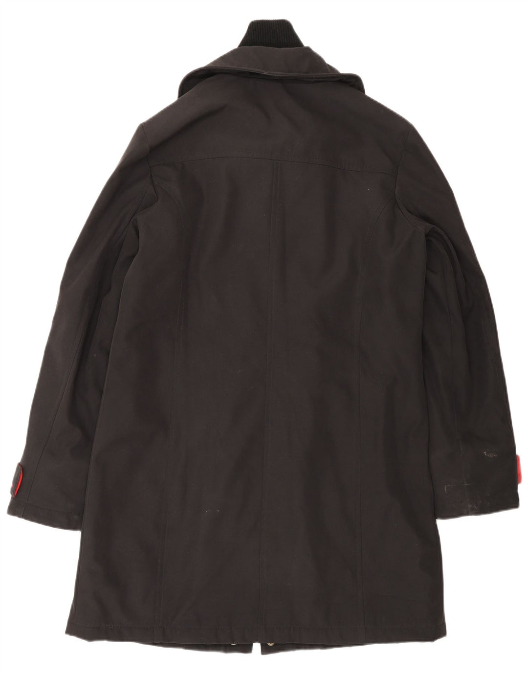TOMMY HILFIGER Windbreaker frakke til kvinder UK 16 Stor sort polyester