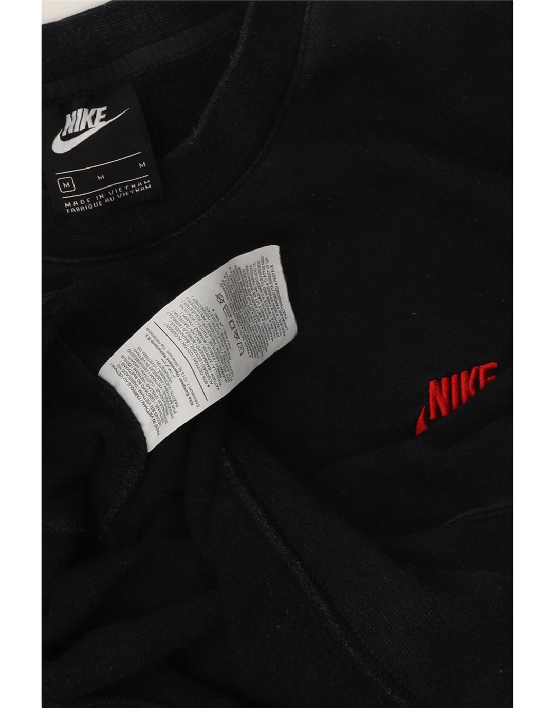 Nike Herre sweatshirt Jumper Medium Sort Bomuld