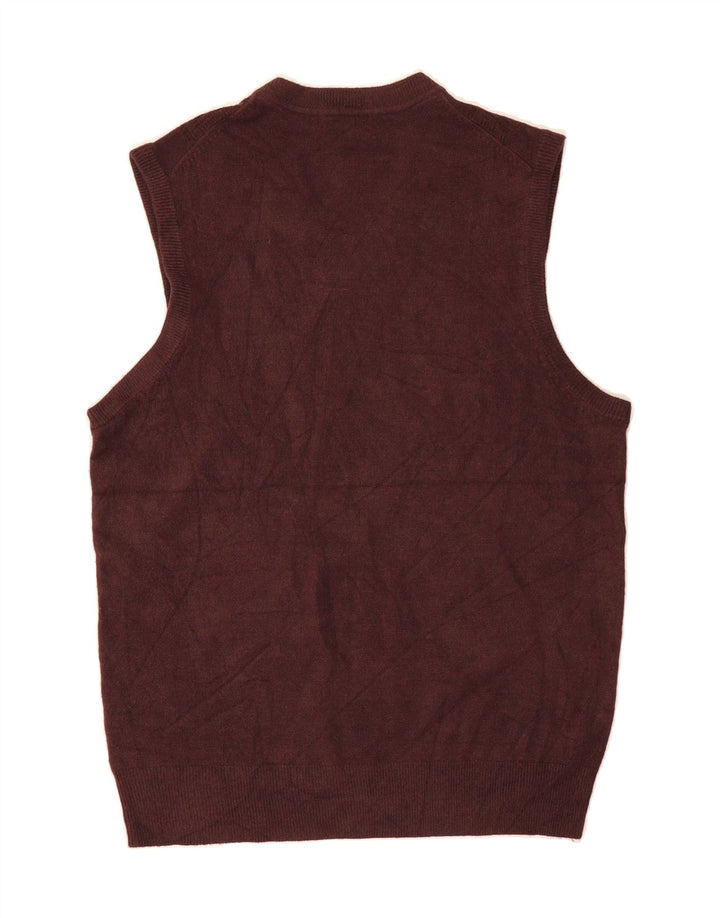 DOCKERS Mens Vest Tank Top Large Maroon Acrylic Vintage Dockers and Second-Hand Dockers from Messina Hembry 