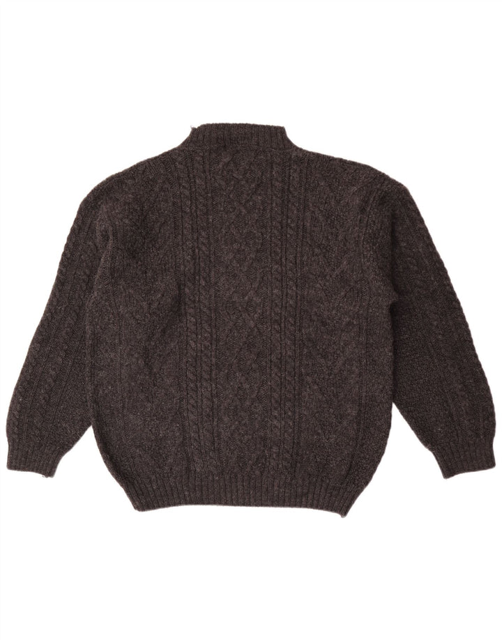 Principper Herre Turtle Neck Jumper Sweater Stor Grå Uld