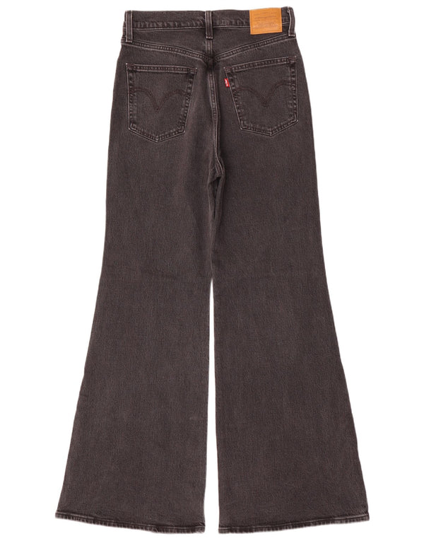 Levi's Dame Ribcage Bell Højtaljede Jeans med brede ben W29 L32 Grå Bomuld