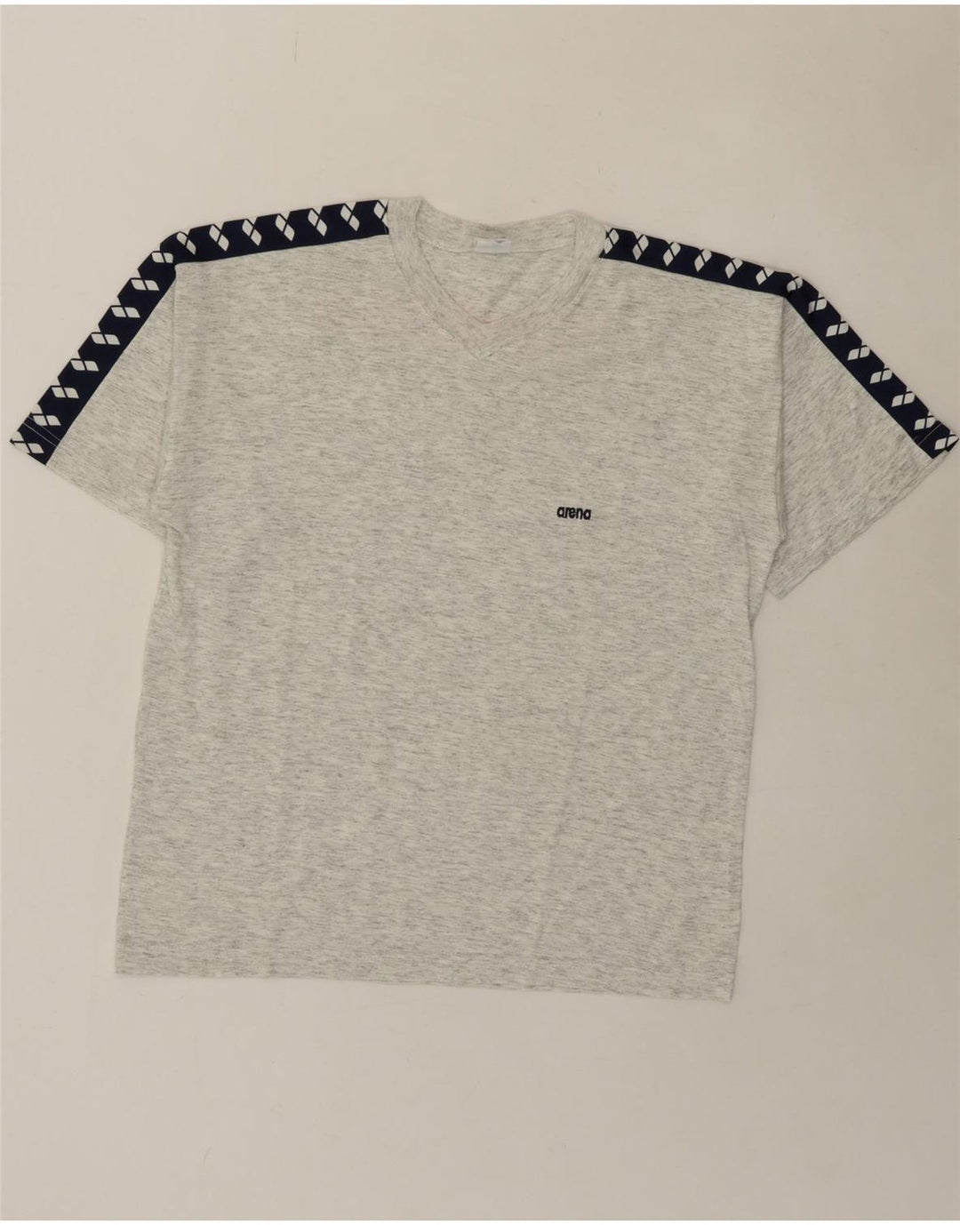 ARENA Mens Graphic T-Shirt Top Medium Grey Flecked Cotton Vintage Arena and Second-Hand Arena from Messina Hembry 
