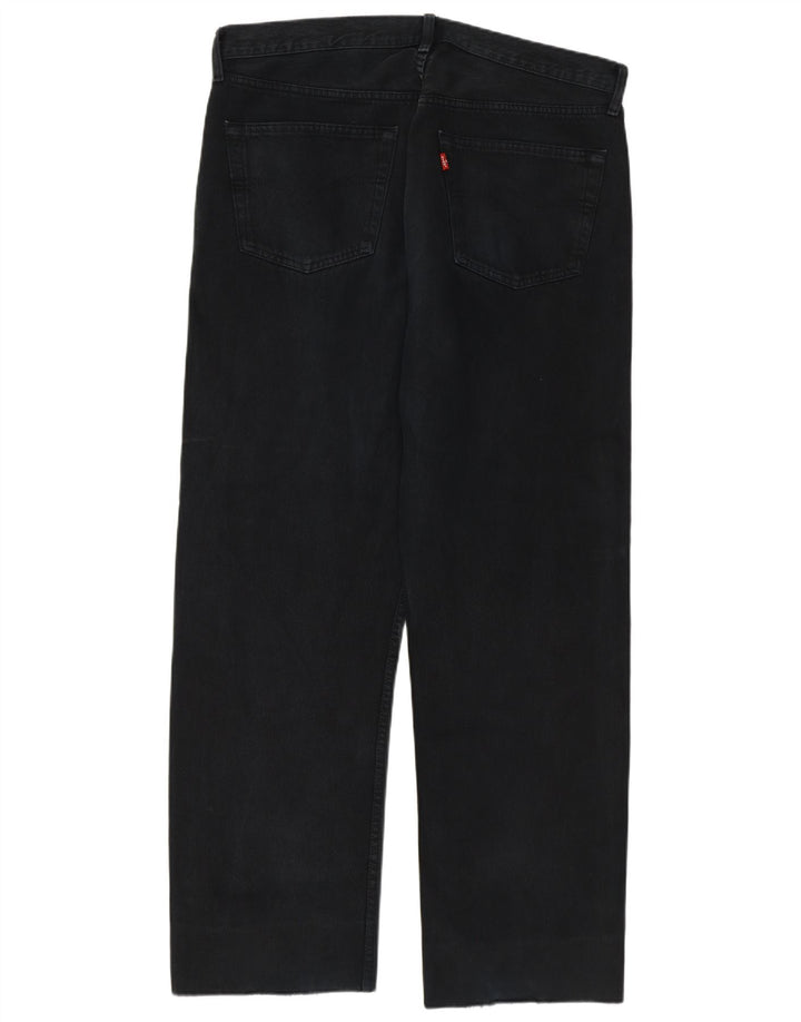 Levi's Straight Jeans til mænd W38 L31 Sort bomuld
