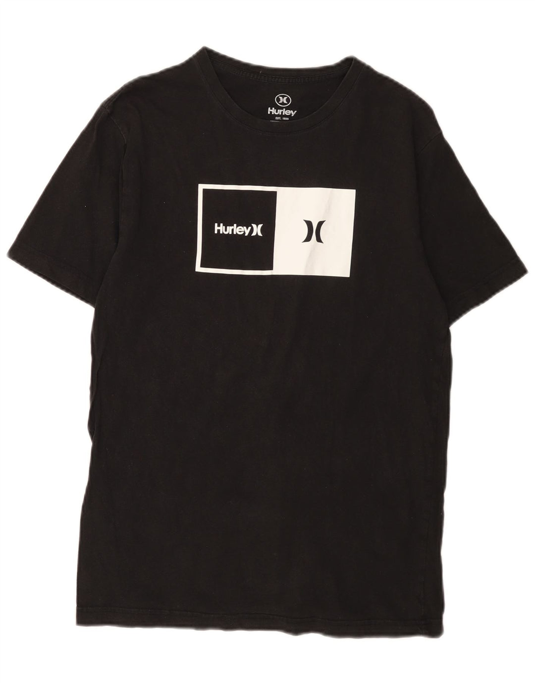 Hurley Herre grafisk T-shirt top lille sort bomuld